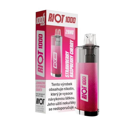 RIOT 1000 Strawberry Raspberry Cherry